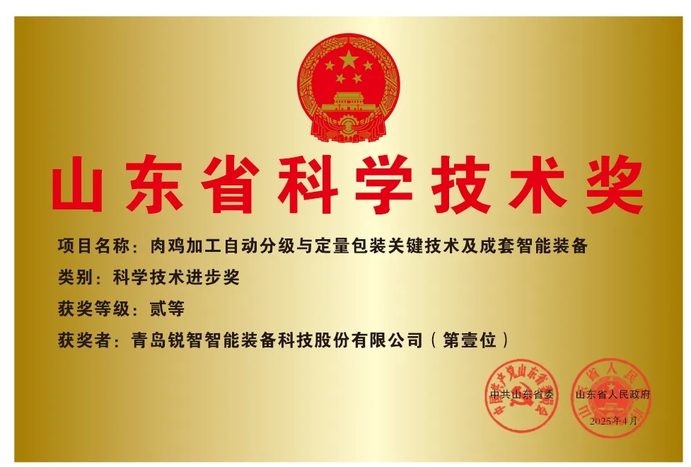喜報(bào)！銳智智能榮獲2024年度山東省科學(xué)技術(shù)進(jìn)步獎(jiǎng)